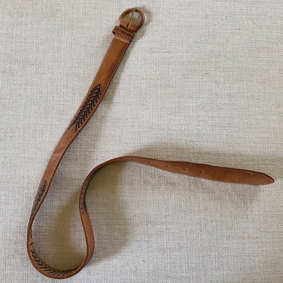 Vintage Leather Belt - Picture 1 of 11